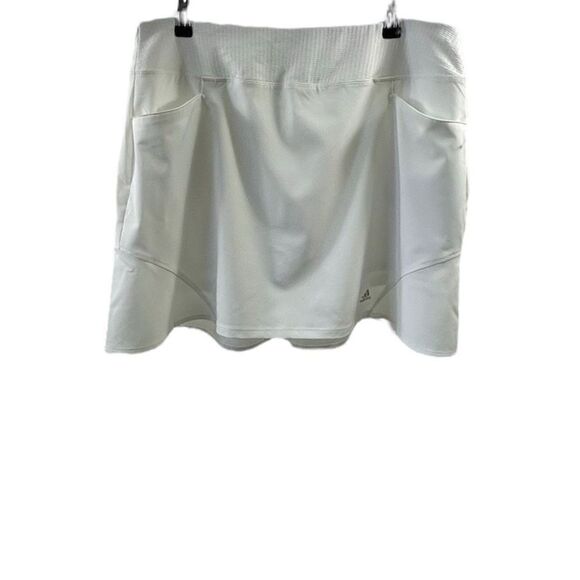 Adidas NWT White Flare Skort Size L - Picture 1 of 10